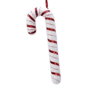 Glitter Candy Cane Christmas Hanging Decoration 34cm