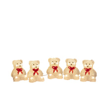 Load image into Gallery viewer, Konstsmide 5 Piece Acrylic Bears Light Set
