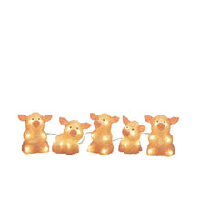 Load image into Gallery viewer, Konstsmide 5 Piece Acrylic Pink Pigs Light Set
