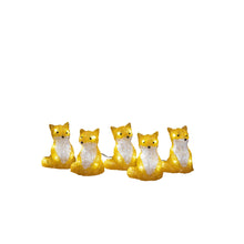 Load image into Gallery viewer, Konstsmide 5 Piece Acrylic Foxes LED Light Set
