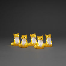 Load image into Gallery viewer, Konstsmide 5 Piece Acrylic Foxes LED Light Set
