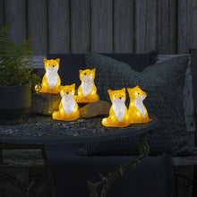 Load image into Gallery viewer, Konstsmide 5 Piece Acrylic Foxes LED Light Set
