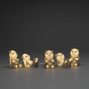 Konstsmide Acrylic Pandas 5 Piece LED Light Set