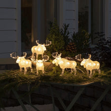 Load image into Gallery viewer, Acrylic Lit Christmas Moose LED Light Set
