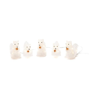 Acrylic Lit LED Warm White Squirrel Set