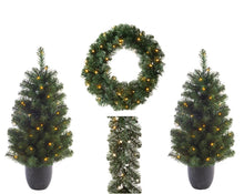 Load image into Gallery viewer, Imperial Pre-Lit Christmas Door Set

