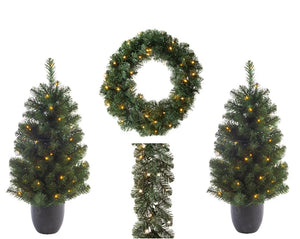 Imperial Pre-Lit Christmas Door Set