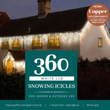 Load image into Gallery viewer, Noma 360 White Snowing Icicle Lights 7.6m
