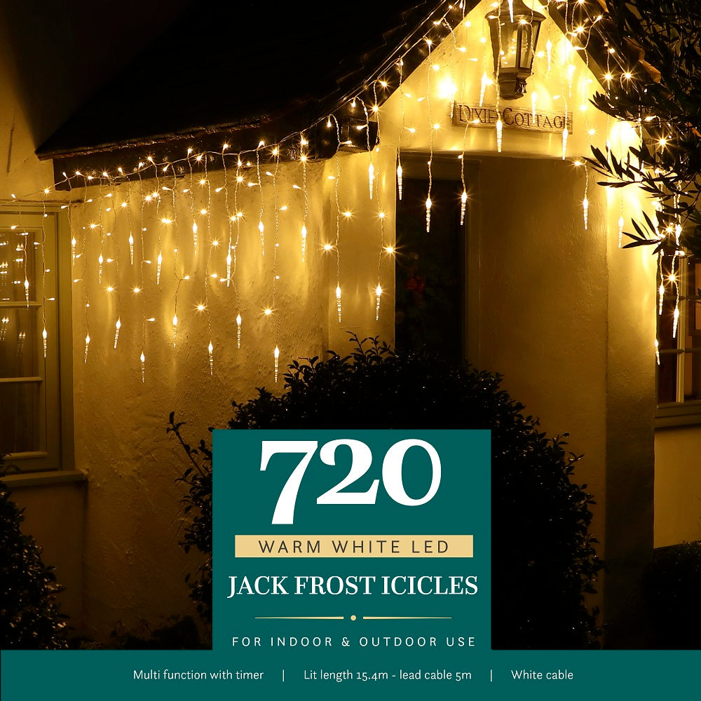 Noma 720 Jack Frost Icicles Warm White