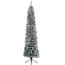 Load image into Gallery viewer, Everlands Snowy Pencil Pine 210cm/7ft Christmas Tree
