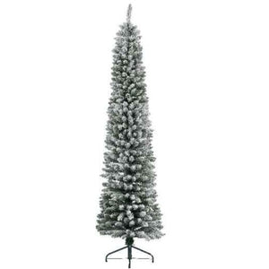 Everlands Snowy Pencil Pine 210cm/7ft Christmas Tree