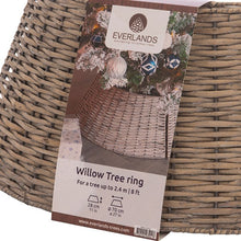 Load image into Gallery viewer, Grey Willow Wicker Collapsible Tree Skirt 70cm

