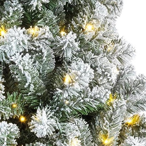 Everlands Pre Lit Snowy Imperial Pine Christmas Tree 7ft/210cm