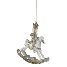 Load image into Gallery viewer, Nutcracker on Rocking Horse Decoration
