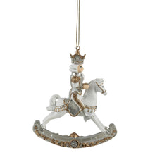 Load image into Gallery viewer, Nutcracker on Rocking Horse Decoration
