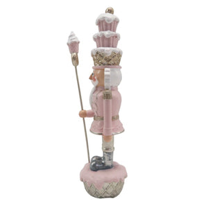 Christmas Pink Cupcake Nutcracker 16cm