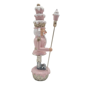 Christmas Pink Cupcake Nutcracker 16cm