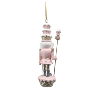 Christmas Pink Hanging Cupcake Nutcracker 11cm