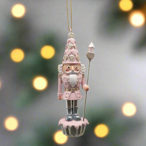 Christmas Pink Cupcake Nutcracker 11cm