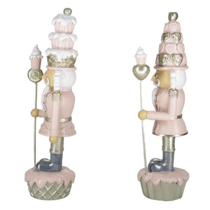 Christmas Pink Nutcracker Decoration Set