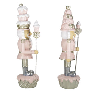 Christmas Pink Nutcracker Decoration Set