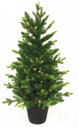 3ft Saint Moritz Fir Pre-lit Christmas Tree Battery Operated