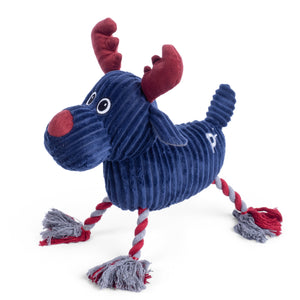 Christmas Reindeer Rope Legs Dog Toy