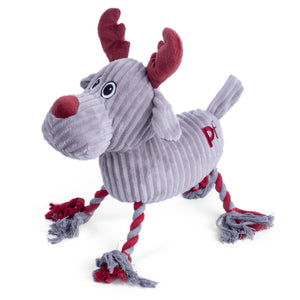 Christmas Reindeer Rope Legs Dog Toy