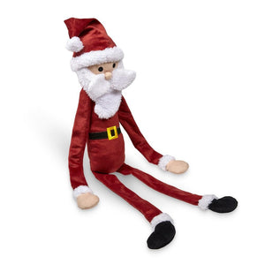 Father Christmas Crinkle Leg Dog Toy