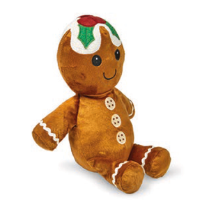 Plush Gingerbread Christmas Dog Toy
