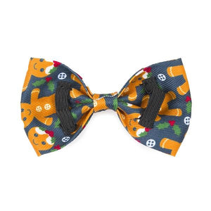 Christmas Gingerbread Dog Bow Tie Pack of 2
