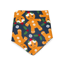 Load image into Gallery viewer, Christmas Gingerbread Dog Bandana
