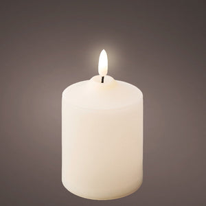 Outdoor LED Cream Church Candle 12.5cm