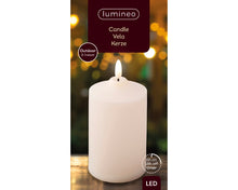 Load image into Gallery viewer, Outdoor LED Cream Church Candle 15cm
