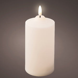 Outdoor LED Cream Church Candle 17cm