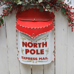 Christmas North Pole Express Vintage Style Post Box