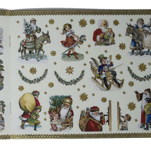 Coppenrath Victorian Stlye Christmas Sticker Book with Gold Foiling