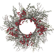 Load image into Gallery viewer, Festive Red berry Christmas Wreath
