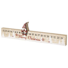 Load image into Gallery viewer, Merry Christmas Wooden Santa Rule Advent
