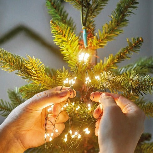 Lumineo Multi Colour Green Cable Tree Lights 180cm