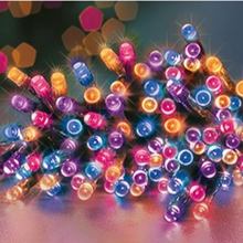 Load image into Gallery viewer, Premier TimeLights 100 Rainbow LED Battery Operated String Lights
