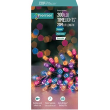 Load image into Gallery viewer, Premier TimeLights 200 Rainbow LED Battery Operated String Lights
