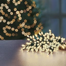 Load image into Gallery viewer, Premier TimeLights 400 Warm White LED Battery Operated String Lights
