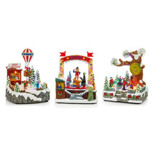 Christmas LED Fairground Sideshows Lit Village Scene