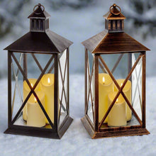 Load image into Gallery viewer, Flickabright 3 Candles Christmas Lantern
