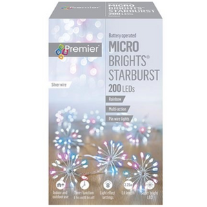 Premier 10 Rainbow Starburst String Lights