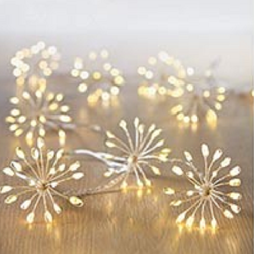 200 LED10 Warm White Starburst Festive String Lights
