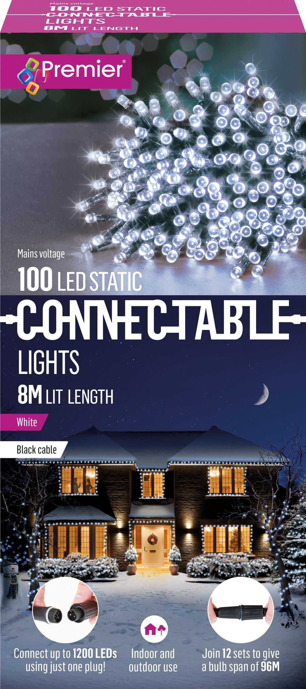 Premier 100 Connectable White LED Lights