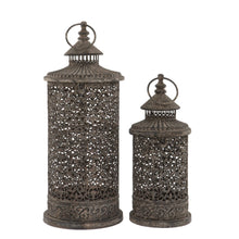 Load image into Gallery viewer, Set of 2 Lugano Vintage Style Rustic Lanterns
