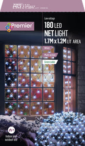 Premier 1.7m x 1.2m White Net Lights